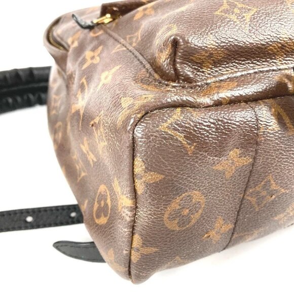 LOUIS VUITTON M41560 Monogram Palm Springs PM Mini Backpack Brown/Black - Picture 4 of 15